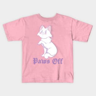 Paws Off Snob Cat Kids T-Shirt